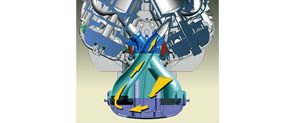 Diagram of Long Track Intake Manifold